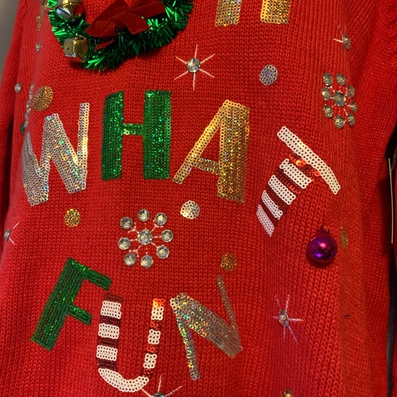 “Oh What Fun” Christmas Sweater - Picture 2 of 4